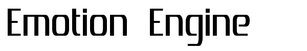 Emotion Engine font preview